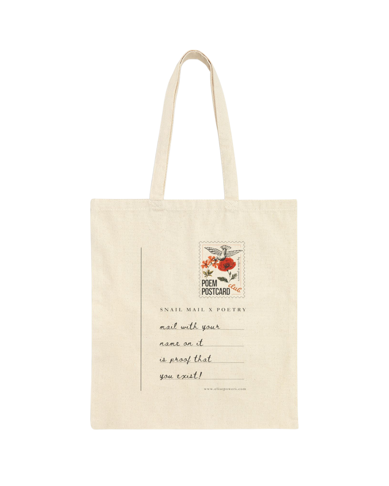 Poem Postcard Club Tote Bag